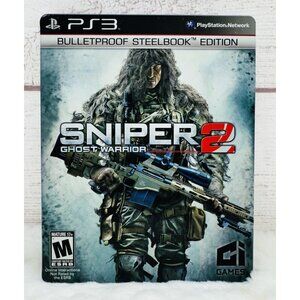 Sniper 2: Ghost Warrior (PS3, PlayStation 3, 2013) Bulletproof SteelBook Edition